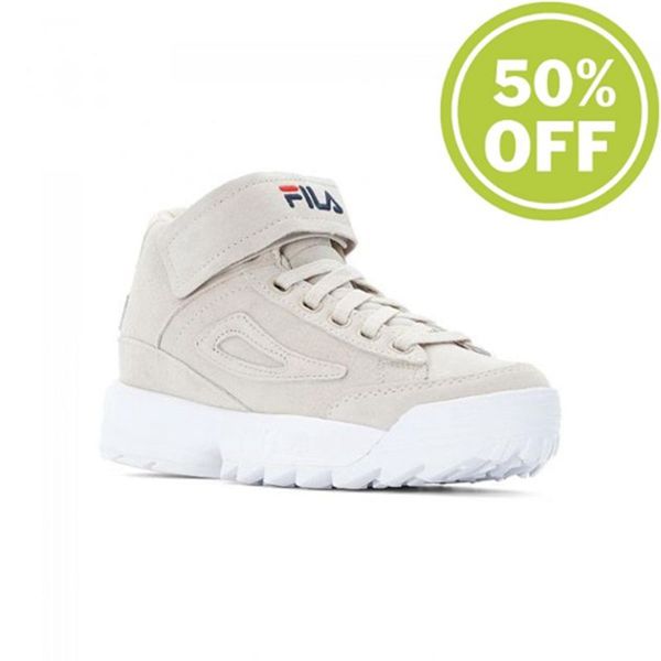 Fila D2 Disruptor Clay Mid Wmn Chateau Women's Sneakers - Grey,NZ 284-67954